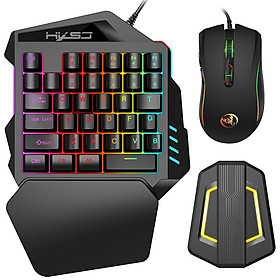 Chuột chơi game HXSJ A869 công thái học có dây RGB V100 
