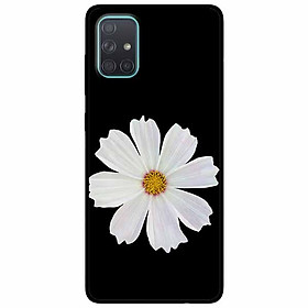 Ốp lưng dành cho Samsung A51 mẫu Cúc Trắng Đen