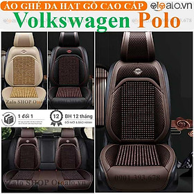 Áo trùm lót bọc ghế da xe ô tô Volkswagen Polo da hạt gỗ tự nhiên CAO CẤP