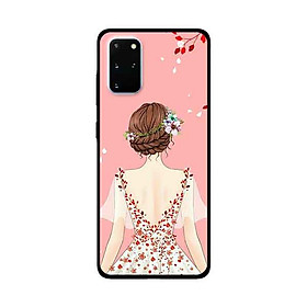 Ốp Lưng Dành Cho Samsung Galaxy S20 Plus mẫu Cô Gái Váy Hồng - Hàng Chính Hãng