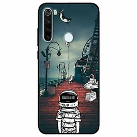 Ốp lưng dành cho Xiaomi Redmi Note 8 mẫu Vũ Trụ Mặt Trăng