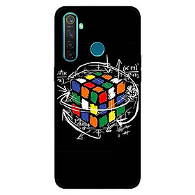 Ốp Lưng in cho Realme 5 Mẫu Rubik Toán Học - Hàng Chính Hãng