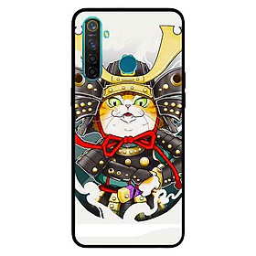 Ốp Lưng in cho Realme 5 Mẫu Mèo Samurai - Hàng Chính Hãng