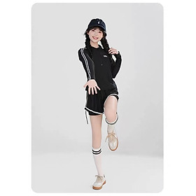 Đồ Bơi Nữ Dài Tay Quần Đùi 2 Lớp