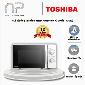 [Hàng Chính Hãng] Lò Vi Sóng Toshiba 20 Lít MWP-MM20P(WH) – Cơ Học, Hâm Nóng Nhanh, Rã Đông Tiện Lợi