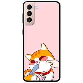 Ốp lưng dành cho Samsung Galaxy S21 - S21 Plus - S21 Ultra - mẫu Mèo Ăn Cá