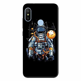 Ốp lưng in cho Xiaomi Redmi Note 5 Pro Phi Hành Gia Mặt Trăng
