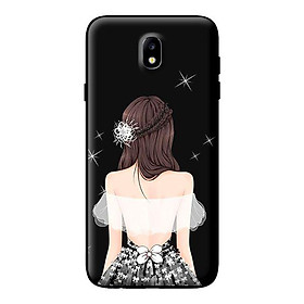 Ốp in cho Samsung Galaxy J7 Pro Cô Gái Áo Trắng - Hàng chính hãng