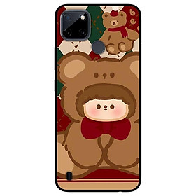 Ốp lưng dành cho Realme C21Y - Realme C25Y mẫu Búp Bê Gấu Đỏ