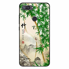 Ốp lưng in cho Xiaomi Mi 8 Lite Tranh Làng Tre