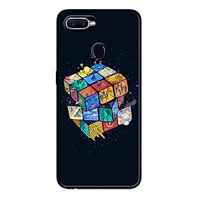 Ốp Lưng in cho Realme 2 Mẫu Rubik Vũ Trụ - Hàng Chính Hãng