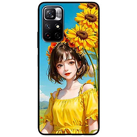 Ốp lưng Redmi Note 11 - 11s 4G - 11 5G - 11 Pro Quốc Tế - 11 Pro Xách Tay - Cô Gái Áo Vàng Hoa HD - Hàng Chính Hãng