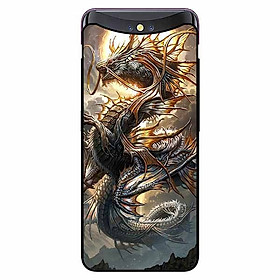 Ốp lưng in cho Oppo Find X Rồng Trăng