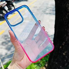 Ốp lưng chống sốc cho iPhone 13 / 13 Pro / 13 Pro Max / 14 / 14 Plus / 14 Pro / 14 Pro Max hiệu Likgus Gradient Clear - Thiết kế thời trang, chống chịu mọi va đập, gờ bảo vệ camera - Hàng nhập khẩu