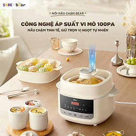 Nồi nấu chậm Bear 2.5L SC-5H25M34 hàng chính hãng