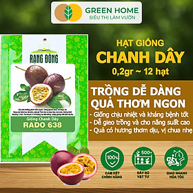 Hạt Giống Chanh dây Greenhome, Gói 0,2g~12 hạt, Dễ Trồng Quanh Năm,Thu Hoạch Nhanh, Năng Suất Cao T21