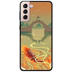 Ốp lưng dành cho Samsung Galaxy S22 - S22 Plus - S22 Ultra - mẫu Chép Bên Cầu