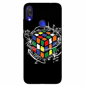 Ốp lưng in cho Xiaomi Redmi Note 7 Rubik Toán Học