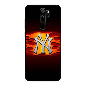 Ốp Lưng in cho Xiaomi Redmi Note 8 Pro Mẫu NY Nền Vàng - Hàng Chính Hãng