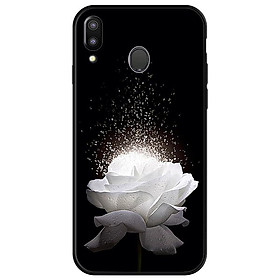 Ốp lưng cho Samsung Galaxy A30 hoa trắng 1 - Hàng chính hãng