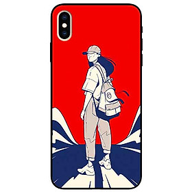 Ốp lưng in cho Iphone X/ Xs Mẫu Cô Gái Đội Nón