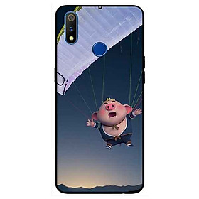Ốp lưng in cho Realme 3 Pro Mẫu Heo Bay