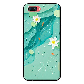 Ốp in cho Oppo A3s Họa Tiết Nền Xanh - Hàng chính hãng