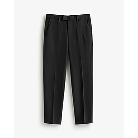 Quần tây nam màu đen form suông dài ngang mắt cá chân. Form Slim cropped - ROUTINE 10F24PFO002 | LASTORE MENSWEAR