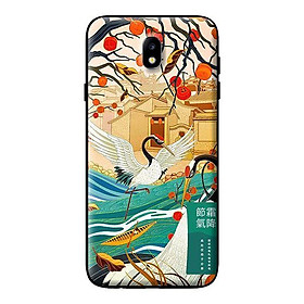 Ốp in cho Samsung Galaxy J3 Pro Hai Con Hạc - Hàng chính hãng