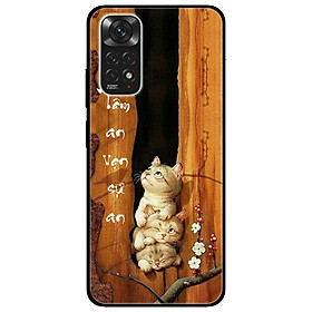 Ốp lưng dành cho Xiaomi Redmi Note 11 4G mẫu Tâm An Chú Mèo
