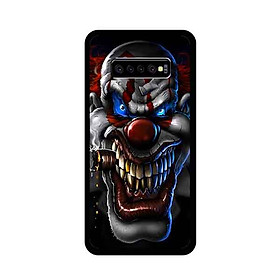 Ốp Lưng in cho Samsung Galaxy S10 Mẫu Gã Hề Hút Thuốc - Hàng Chính Hãng