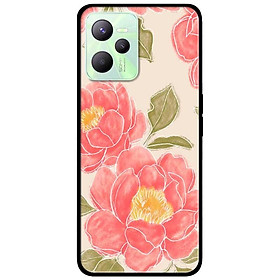 Ốp lưng dành cho Realme C35 - Realme Narzo 50A Prime mẫu Hoa Hồng Nền Vàng Nhạt