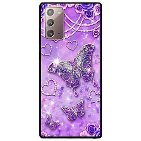 Ốp lưng dành cho Samsung Galaxy Note 20 - Note 20 Ultra - mẫu Bướm Hoa Xanh