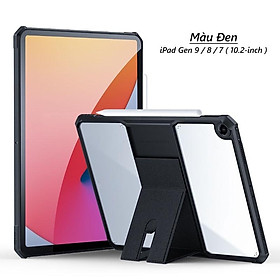 Ốp lưng XUNDD iPad Gen 9 / 8 / 7 ( 10.2-inch, 2021/2020/2019 ) Chống trầy, Chống sốc, Viền TPU, Mặt lưng chân đế - hàng nhập khẩu