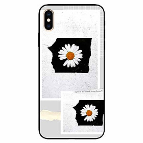 Ốp lưng in cho Iphone Xs Max Mẫu Hai Khung Hoa Cúc