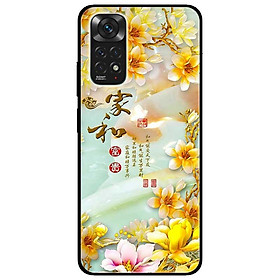 Ốp lưng dành cho Xiaomi Redmi Note 11 4G - Chữ Hoa Vàng