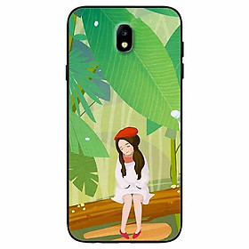 Ốp lưng dành cho Samsung J7 Pro mẫu Cô Gái Mũ Tiêu Đỏ