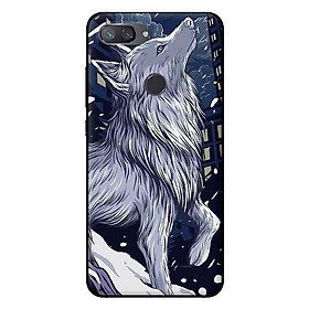 Ốp in cho Xiaomi Mi 8 Lite Sói Hú - Hàng chính hãng