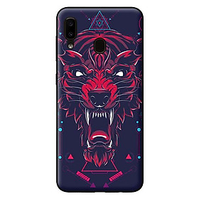 Ốp lưng in cho Samsung Galaxy A20 mẫu Sói - Hàng chính hãng