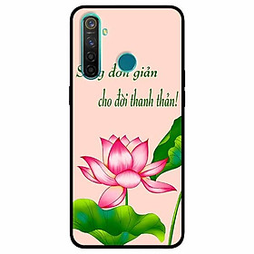 Ốp lưng in cho Realme 5 Pro Mẫu Sống Đơn Giản