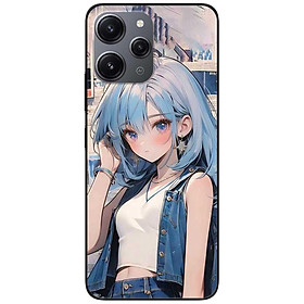 Ốp lưng Redmi 12 - Redmi note 12 4G - 12 Pro 4G - 12 Pro 5G  - Anime Cô Gái Áo Jean - Hàng Chính Hãng