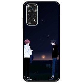 Ốp lưng dành cho Xiaomi Redmi Note 11 4G mẫu Trắng Đen Đối Đầu