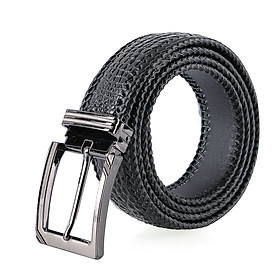  Dây nịt nam da cá sấu Huy Hoàng đan viền 3,5P nhiều màu HJ94216-18-41-76-78-79
