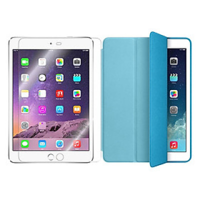 Bộ Bao Da Smart Case Cho iPad Air 2 Và Kính Cường Lực Glass - Hàng Chính Hãng
