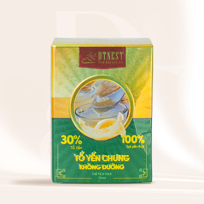 Đặc sản Khánh Hòa - Yến Chưng Không Đường 70ml (Hũ lẻ) DT NEST/ DT FOOD