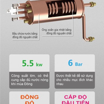 Bình nước nóng cho rửa bát OTTOWA TM5501 - Hàng chính hãng
