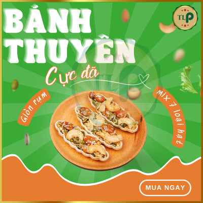 BÁNH THUYỀN MIX HẠT TÂN LỘC PHÁT - HŨ 200G