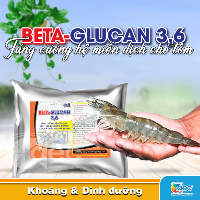 Beta Glucan 3.6 - Giúp tôm phát triển ổn định trong suốt vụ nuôi