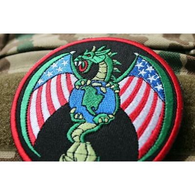 Patch vải velcro rồng Mỹ dán ba lô, nón , quần áo , túi xách