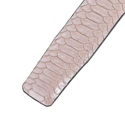 HP4368 - Dây nịt nam da trăn Huy Hoàng vip 3,5P đầu kim màu hồng phấn